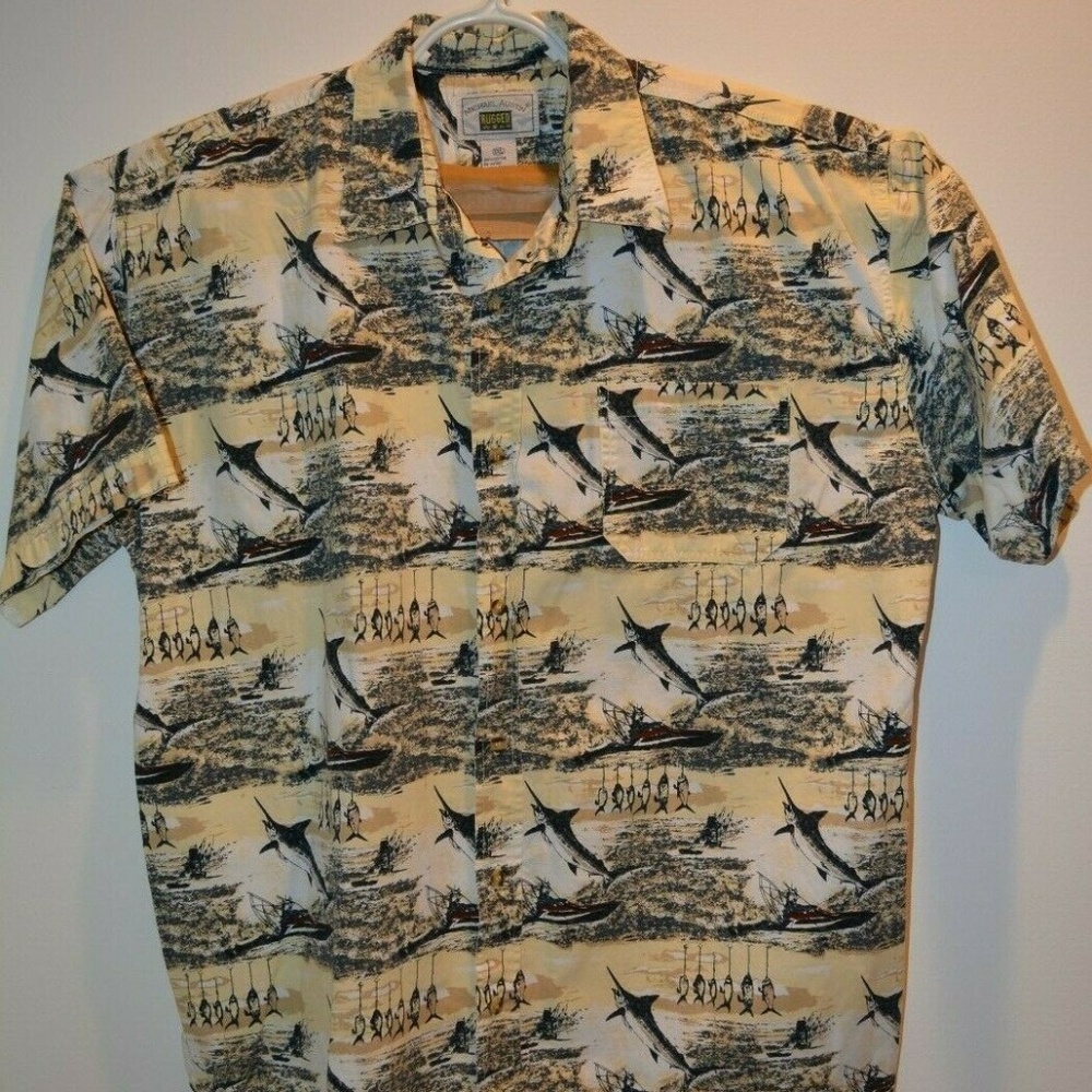 Michael Austin Hawaiian-Style Shirt Size XXL